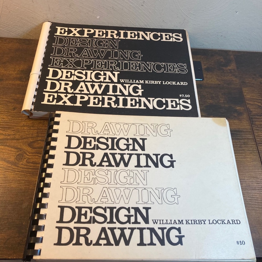 William Kirby Lockard Design Drawing‎ Experiences Books Set 1974 1975 Vintage